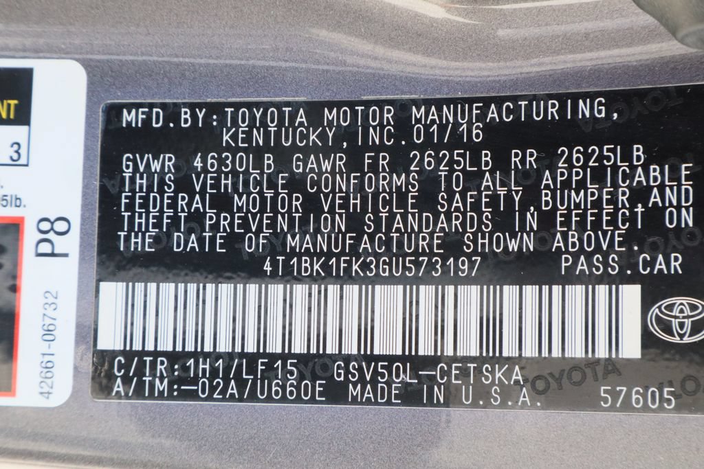 Used 2016 Toyota Camry XSE w/ Advanced Technology Package FWD image 32