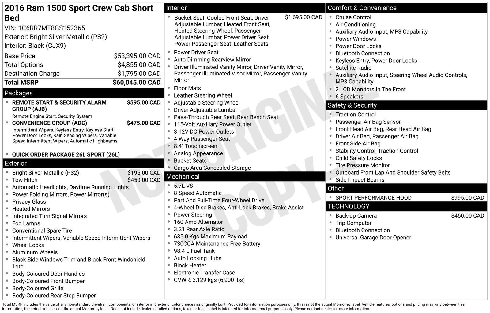 Used 2016 RAM 1500 Sport AWD/4WD image 8