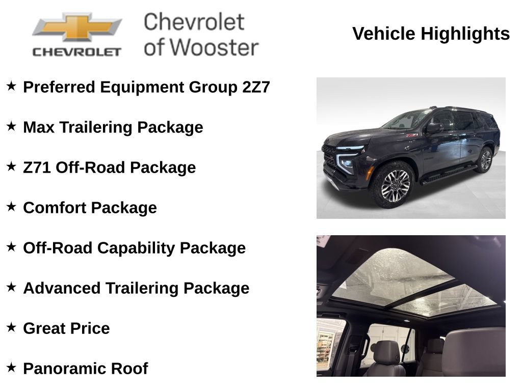 New 2026 Chevrolet Tahoe Z71 w/ Z71 Off-Road Package AWD/4WD image 2