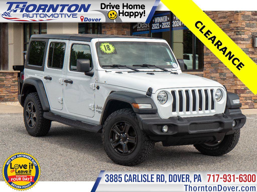 Used 2018 Jeep Wrangler Unlimited Sport S AWD/4WD image 1