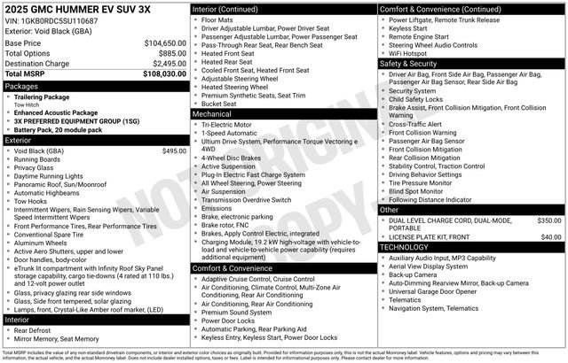 Used 2025 GMC Hummer EV 3X AWD/4WD image 35