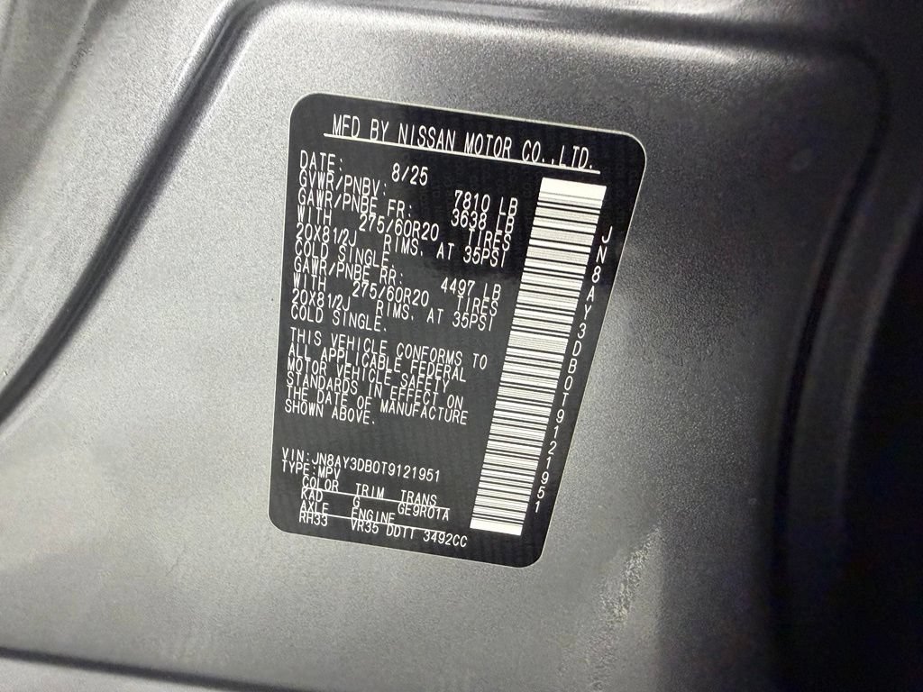Used 2026 Nissan Armada PRO-4X w/ Captain's Chari Seat Package AWD/4WD image 34