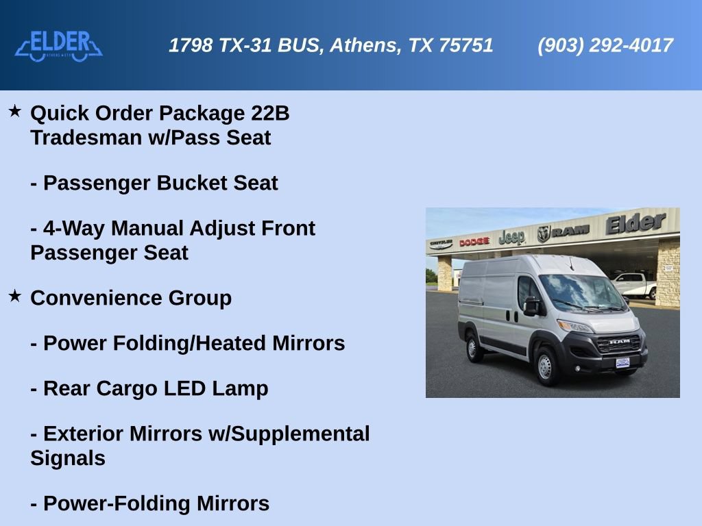 Used 2025 RAM ProMaster 1500 w/ Convenience Group FWD image 6
