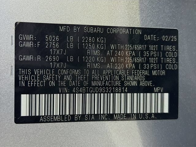 Certified 2025 Subaru Outback Wilderness AWD/4WD image 36