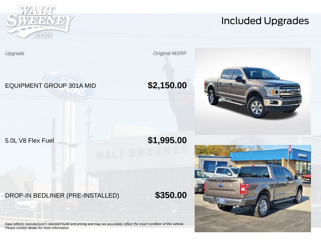 Certified 2018 Ford F150 XLT w/ Equipment Group 301A Mid AWD/4WD image 12