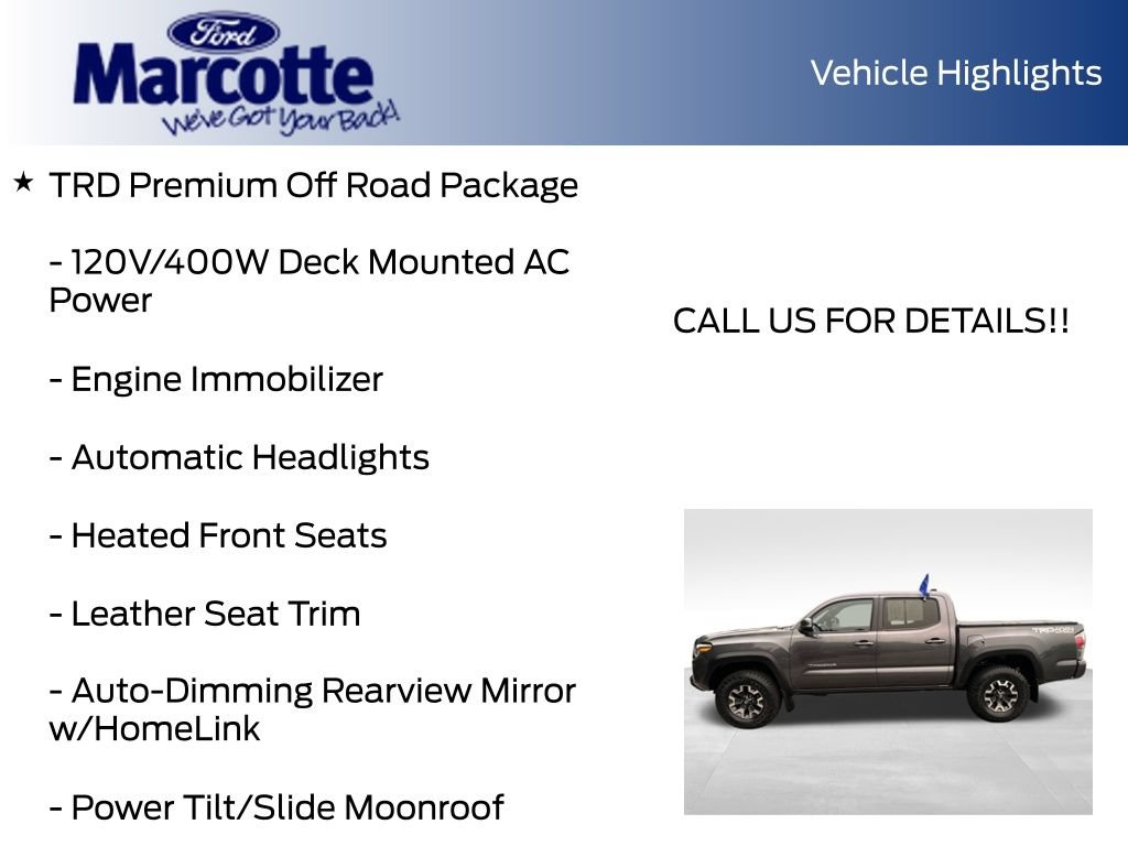 Used 2021 Toyota Tacoma TRD Off-Road w/ TRD Premium Off Road Package AWD/4WD image 9