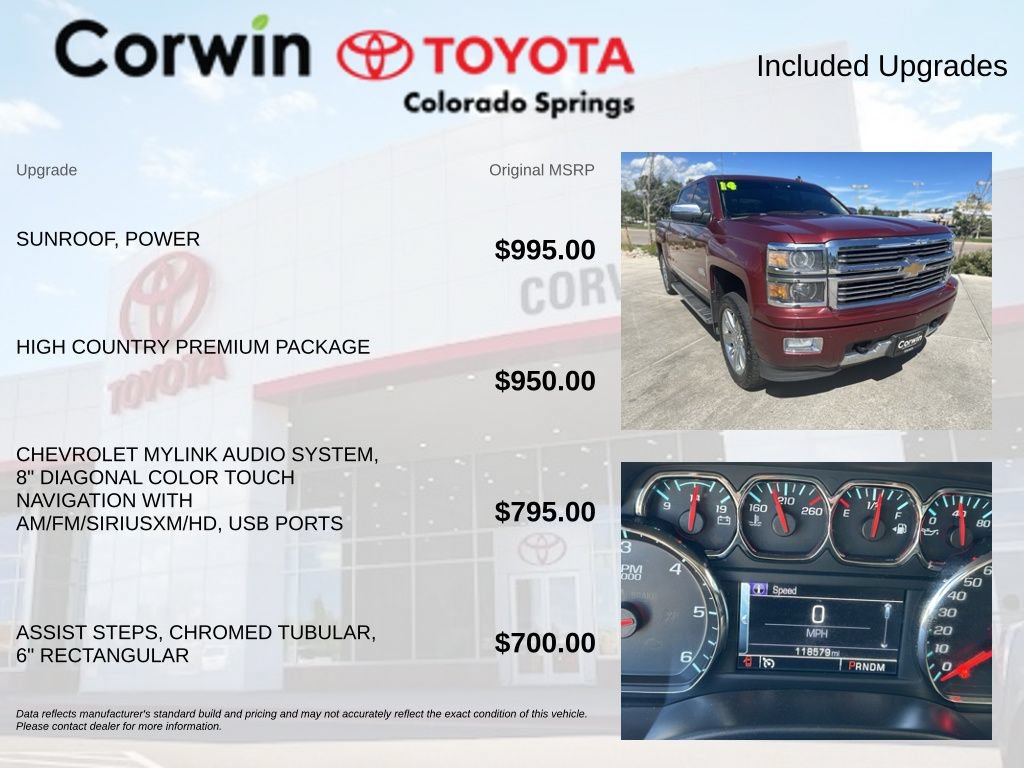 Used 2014 Chevrolet Silverado 1500 High Country w/ High Country Premium Package AWD/4WD image 4