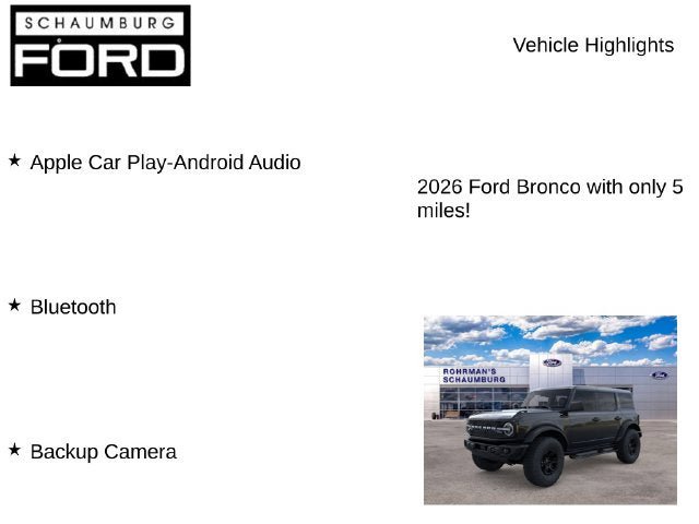 New 2026 Ford Bronco Badlands w/ Wildtrak Package AWD/4WD image 8