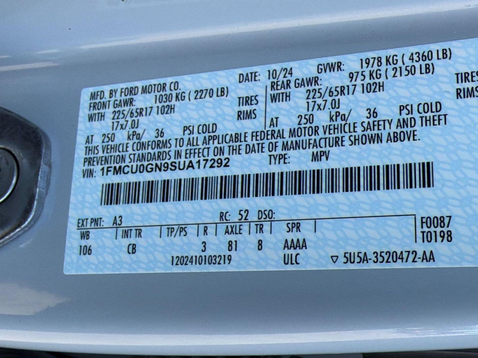 Certified 2025 Ford Escape Active FWD image 22