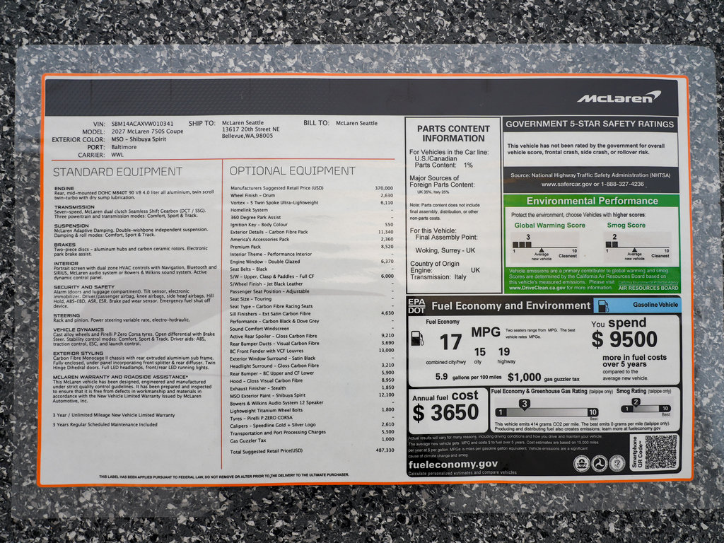 New 2027 McLaren 750S RWD image 46