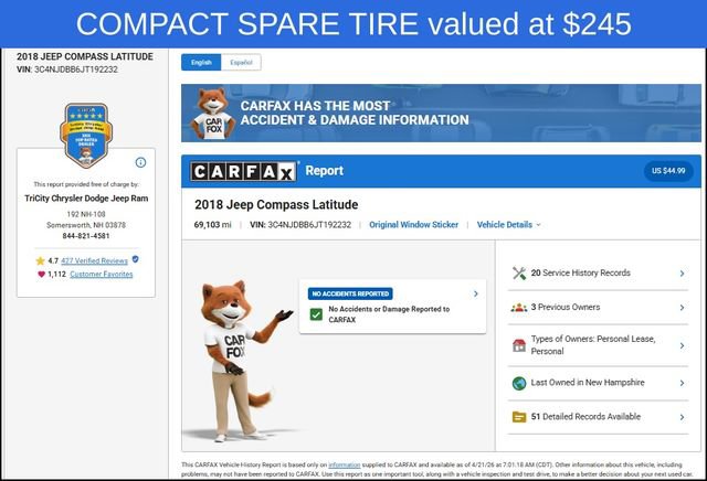 Used 2018 Jeep Compass Latitude w/ Popular Equipment Group AWD/4WD image 12