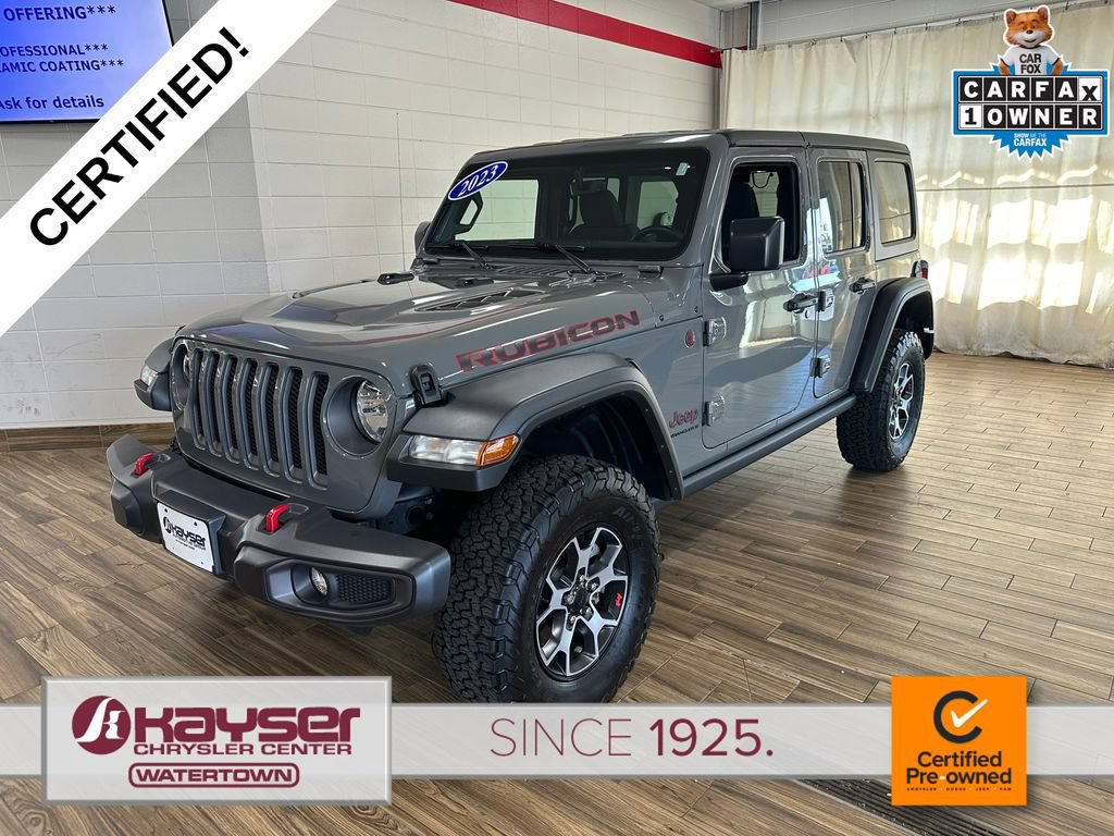 Certified 2023 Jeep Wrangler Unlimited Rubicon w/ Cold Weather Group AWD/4WD image 1