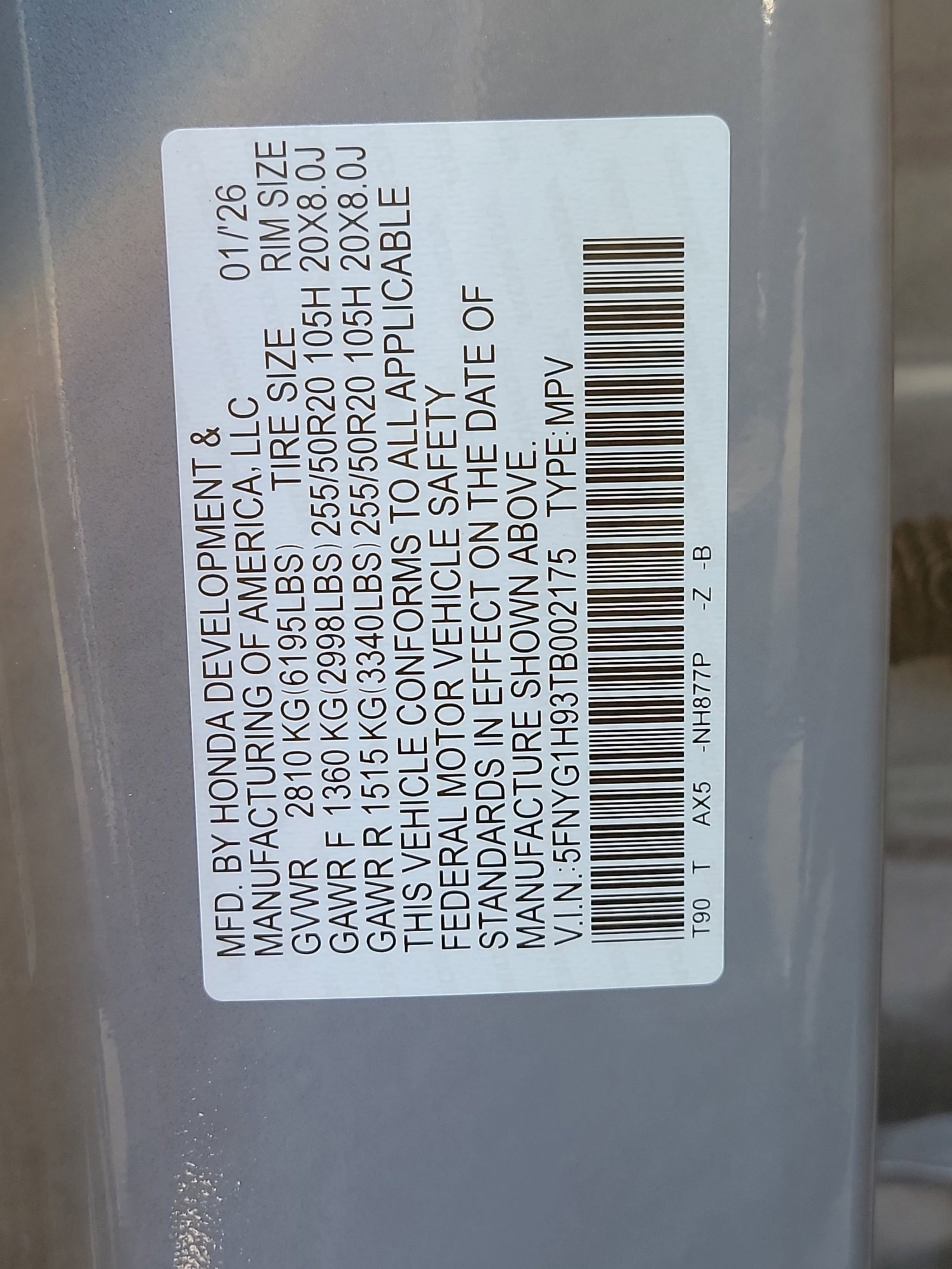 New 2026 Honda Pilot Black Edition image 33