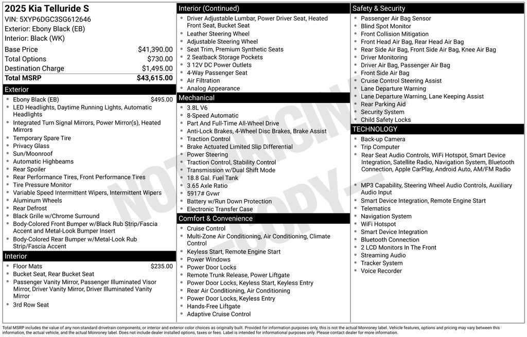 Used 2025 Kia Telluride S image 21