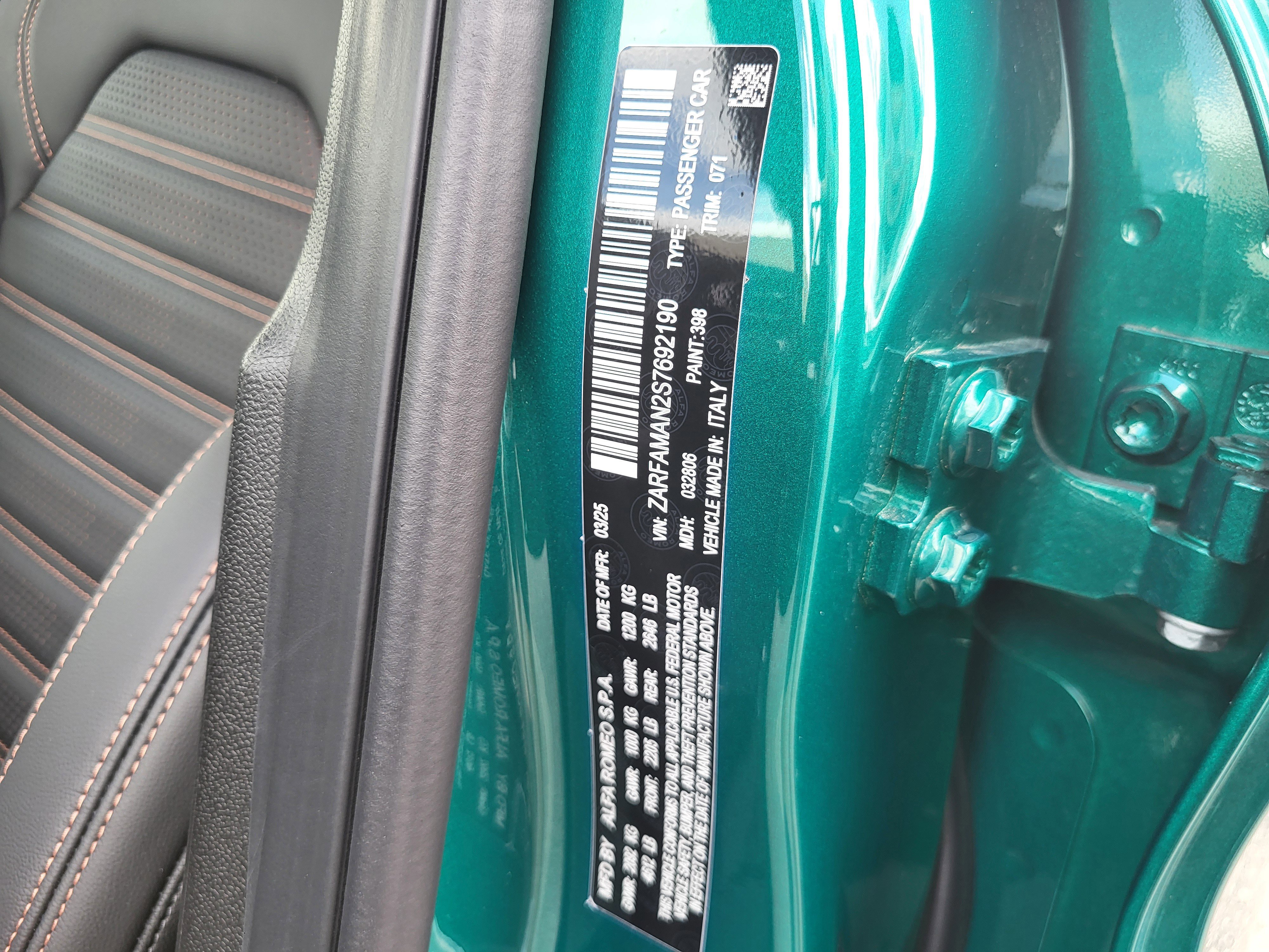 New 2025 Alfa Romeo Giulia w/ Driving Assist Package RWD image 73