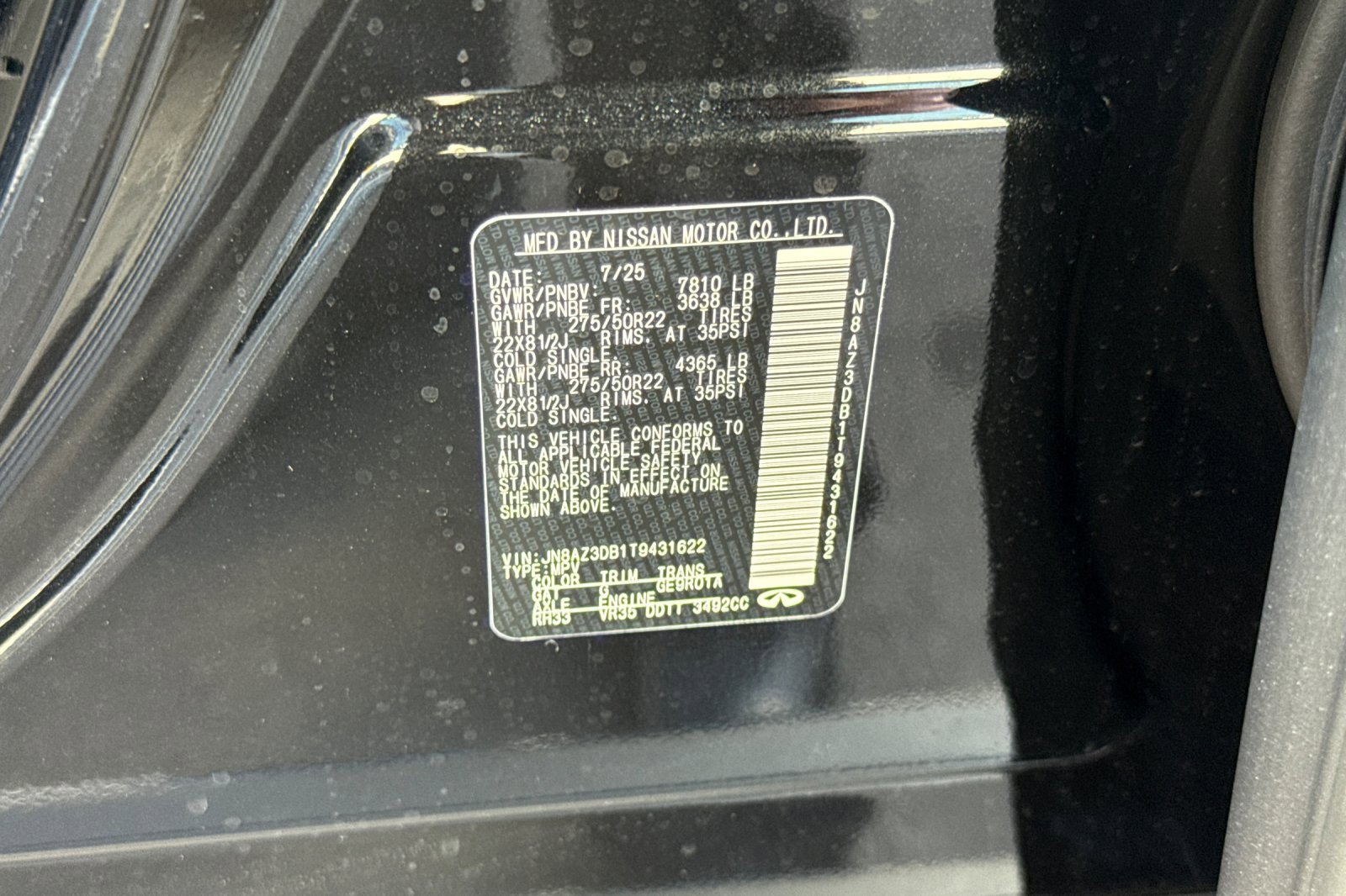 New 2026 INFINITI QX80 4WD w/ Sport Exterior Package image 34