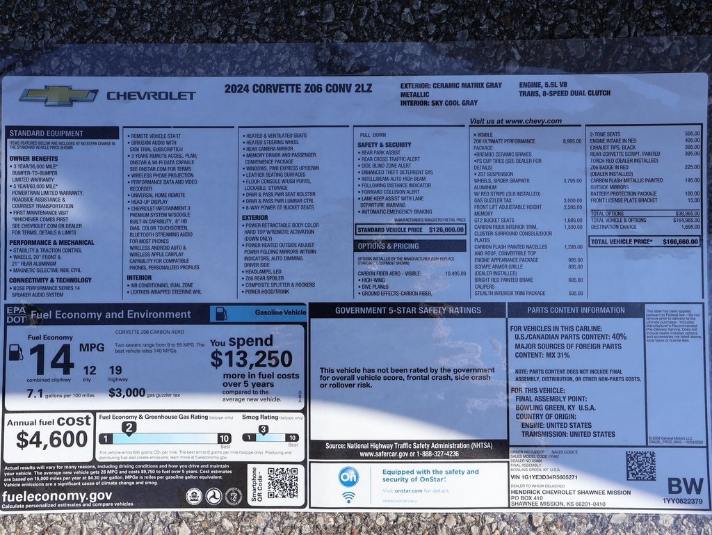 Used 2024 Chevrolet Corvette Z06 w/ Z07 Performance Package image 4