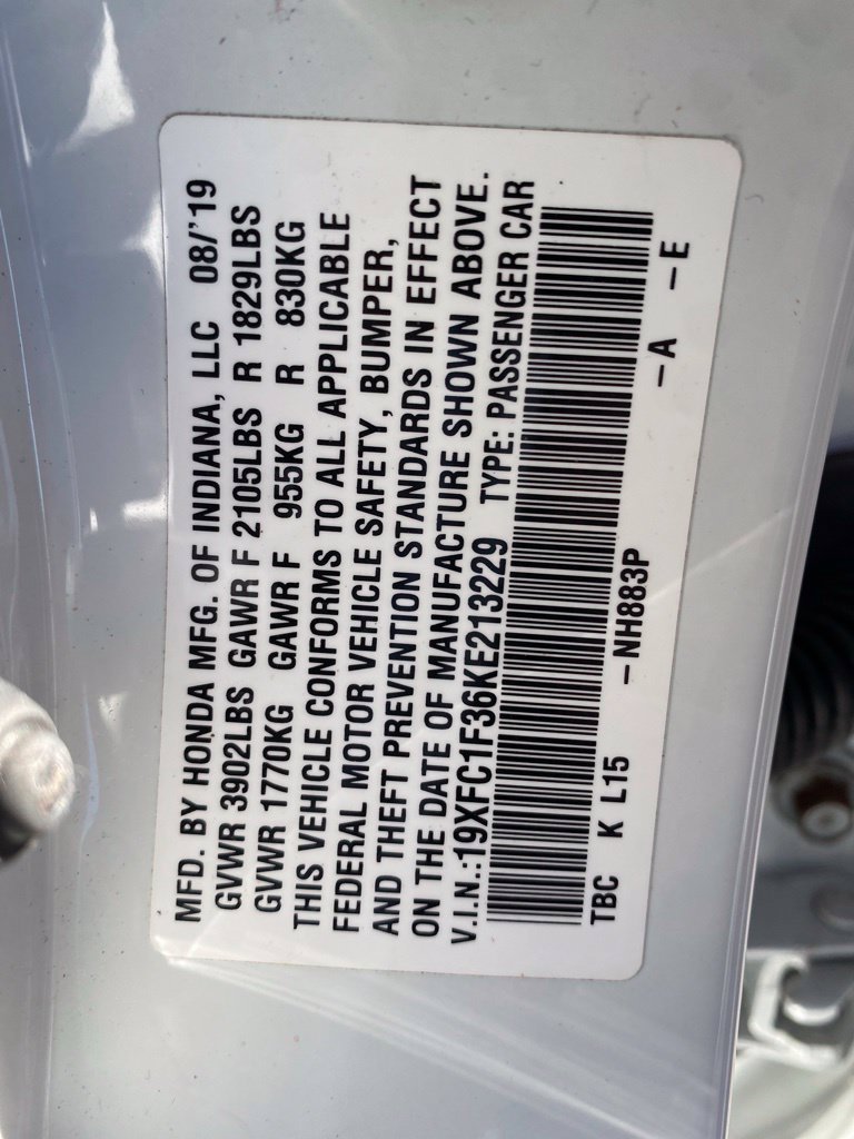 Certified 2019 Honda Civic EX image 19