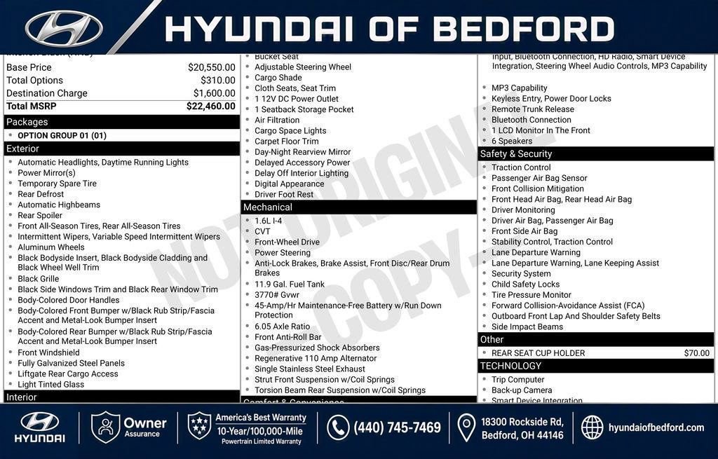 Certified 2026 Hyundai Venue SE FWD image 44