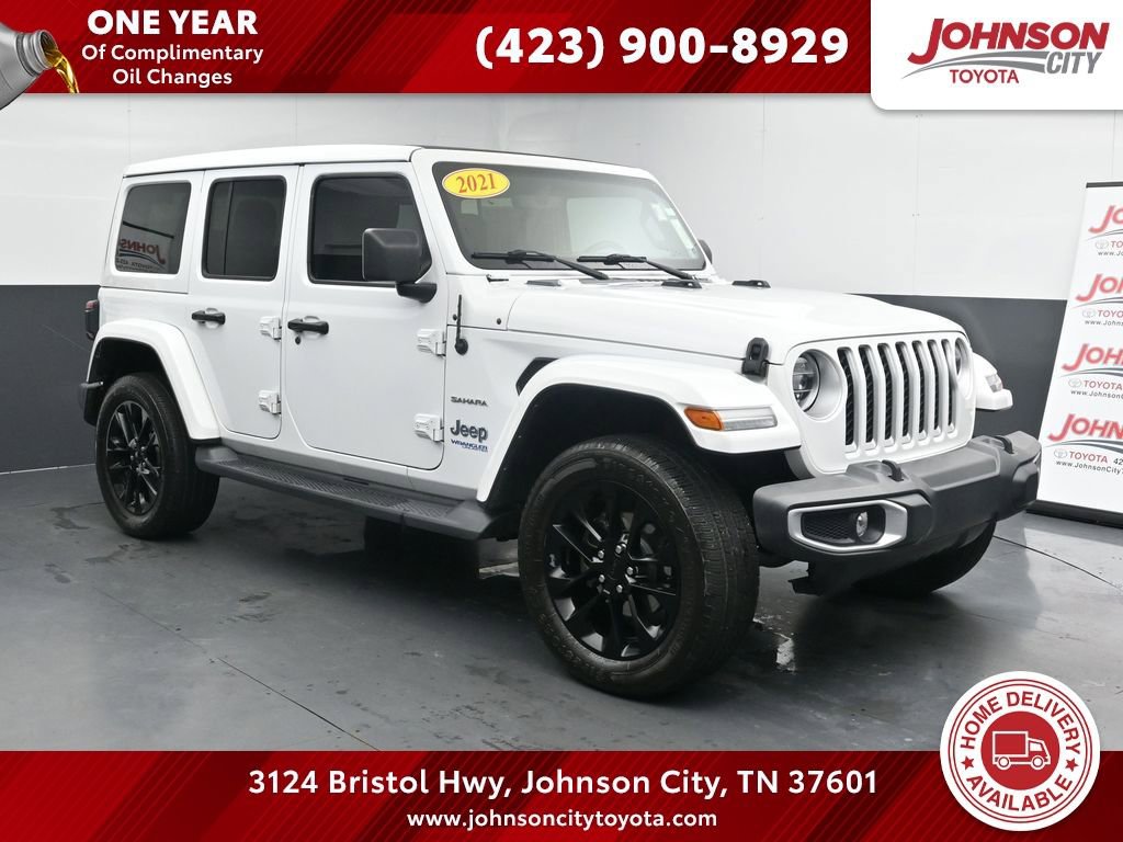 Used 2021 Jeep Wrangler Unlimited Sahara 4xe w/ Cold Weather Group image 1