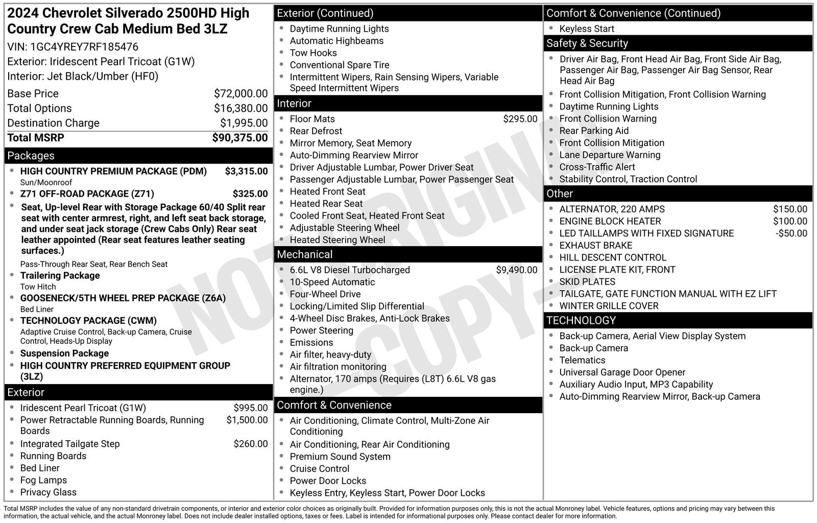 Used 2024 Chevrolet Silverado 2500 High Country w/ High Country Premium Package image 15