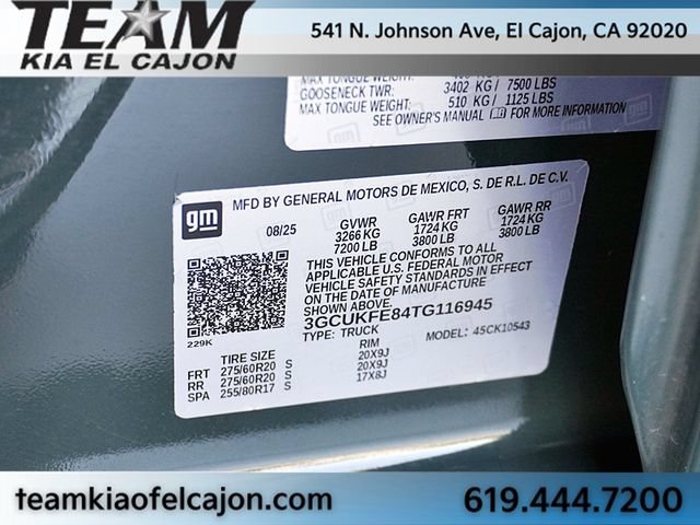 Used 2026 Chevrolet Silverado 1500 LT Trail Boss w/ LPO, Dark Essentials Package AWD/4WD image 33