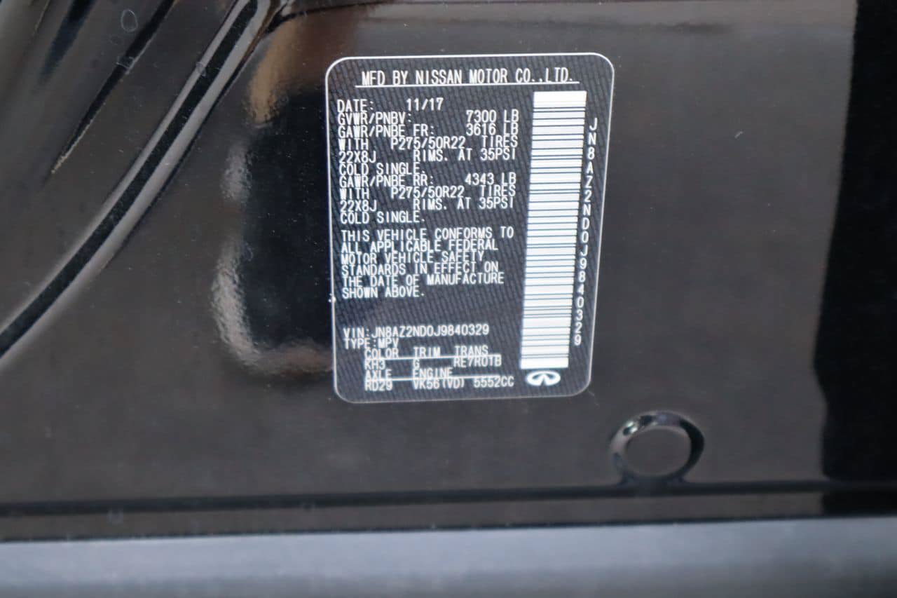 Used 2018 INFINITI QX80 2WD w/ Driver Assistance Package image 31