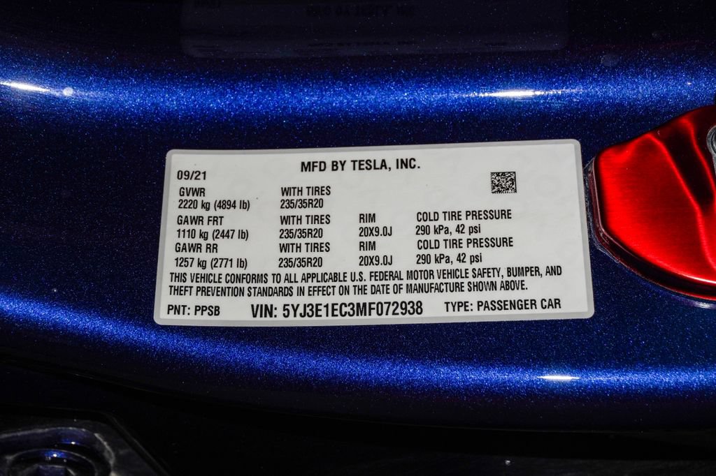 Used 2021 Tesla Model 3 Performance AWD/4WD image 31