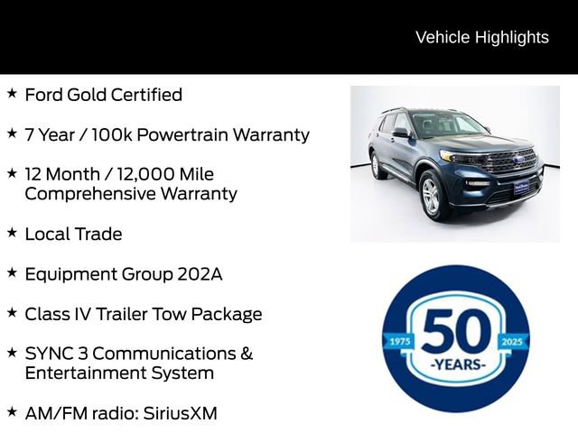 Certified 2022 Ford Explorer XLT w/ Equipment Group 202A AWD/4WD image 6