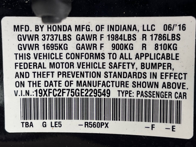 Used 2016 Honda Civic EX image 22