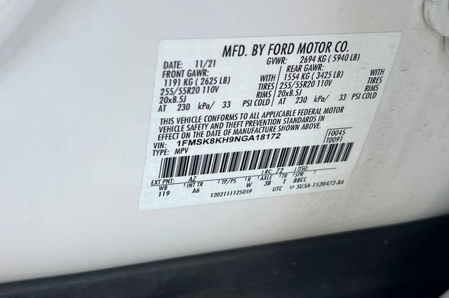 Used 2022 Ford Explorer ST-Line w/ Class IV Trailer Tow Package AWD/4WD image 43
