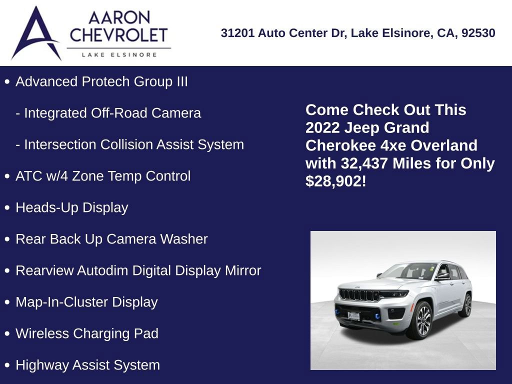 Used 2022 Jeep Grand Cherokee Overland w/ Advanced Protech Group III image 15