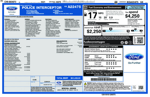 Used 2019 Ford Explorer 4WD Police Interceptor w/ Ready For The Road Package image 4