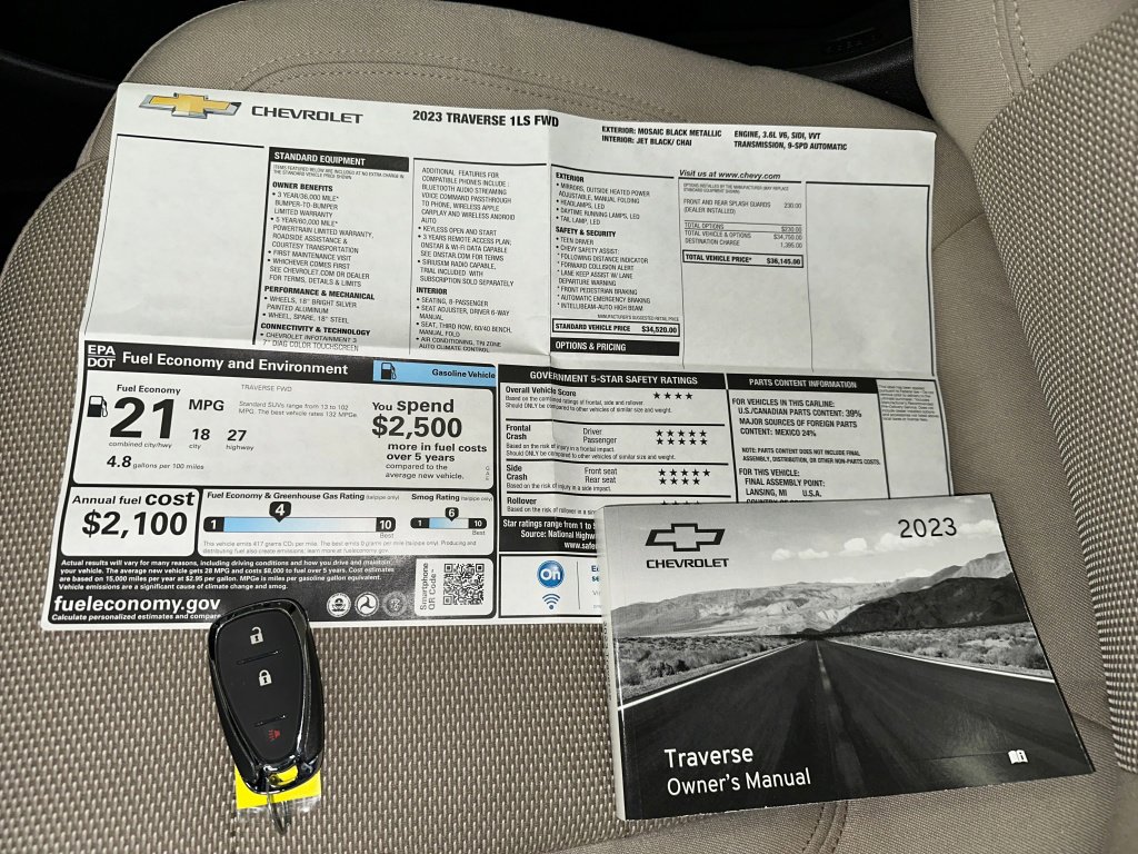 Certified 2023 Chevrolet Traverse LS image 14