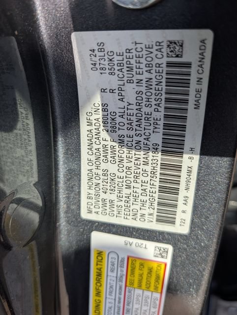 Used 2024 Honda Civic EX image 34