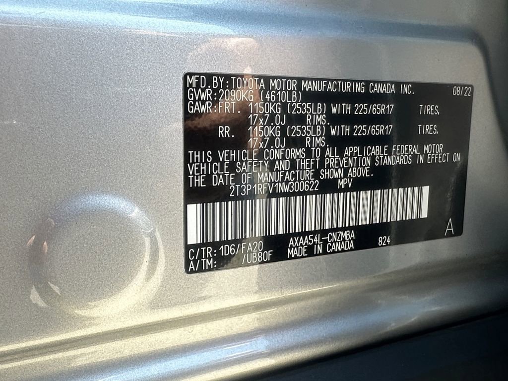 Used 2022 Toyota RAV4 XLE w/ Convenience Package AWD/4WD image 17