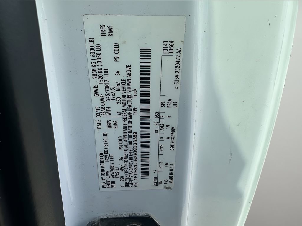 Used 2019 Ford F150 XL w/ Equipment Group 101A Mid image 9