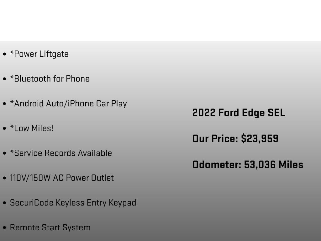 Used 2022 Ford Edge SEL w/ Convenience Package AWD/4WD image 18