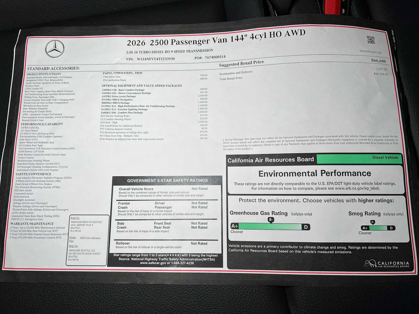 New 2026 Mercedes-Benz Sprinter 2500 image 41