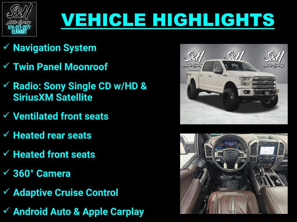 Used 2016 Ford F150 Platinum w/ Equipment Group 701A Luxury image 3