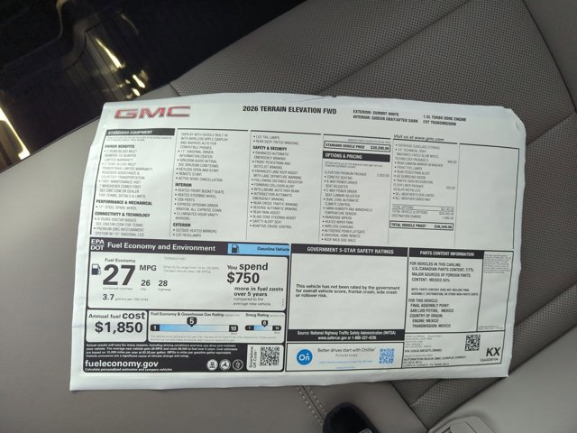 New 2026 GMC Terrain Elevation w/ Elevation Premium Package image 18