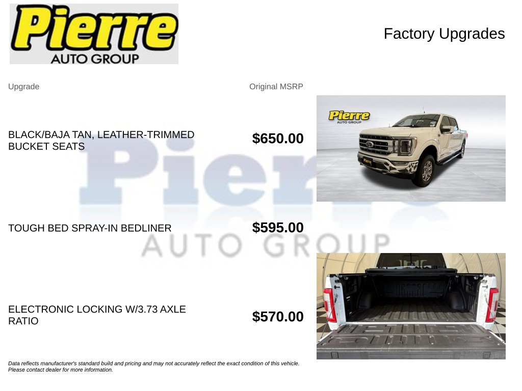 Used 2021 Ford F150 Lariat w/ Equipment Group 502A High AWD/4WD image 15