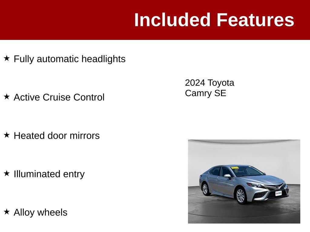 Used 2024 Toyota Camry SE FWD image 4