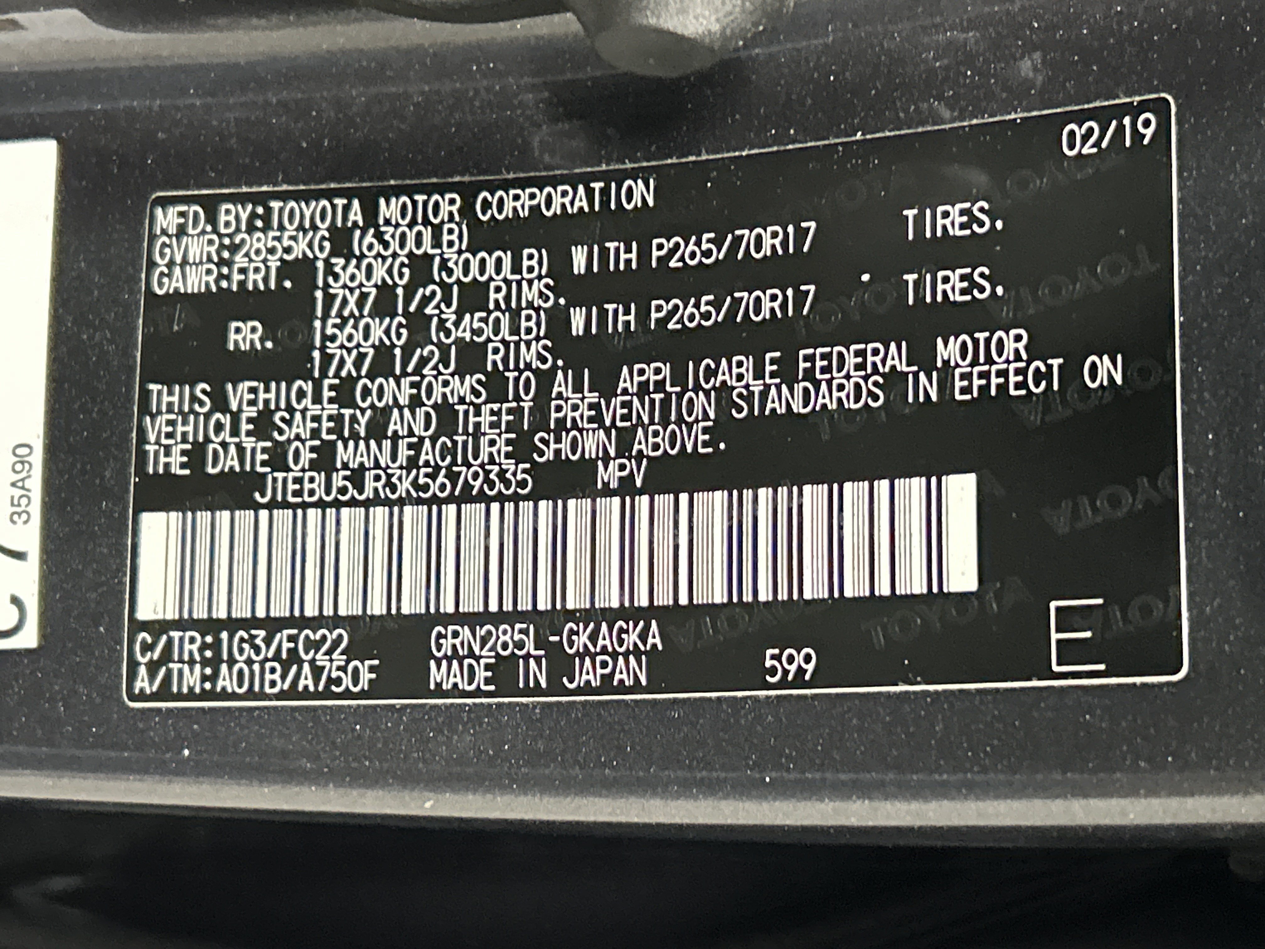 Used 2019 Toyota 4Runner TRD Off-Road AWD/4WD image 35