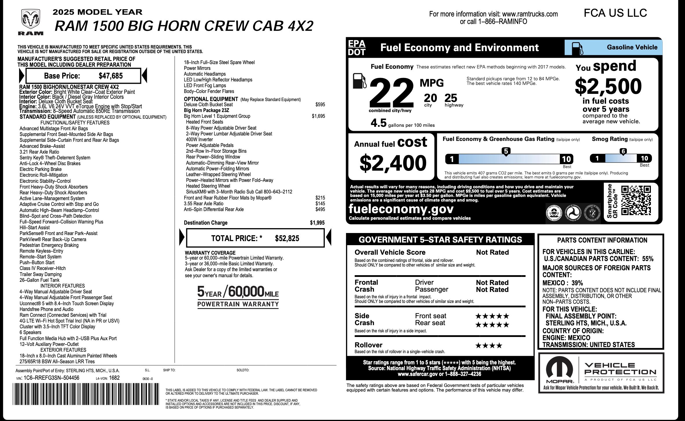 Used 2025 RAM 1500 Big Horn RWD image 4