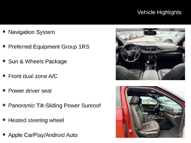 Used 2019 Chevrolet Blazer RS w/ Sun and Wheels Package AWD/4WD image 12