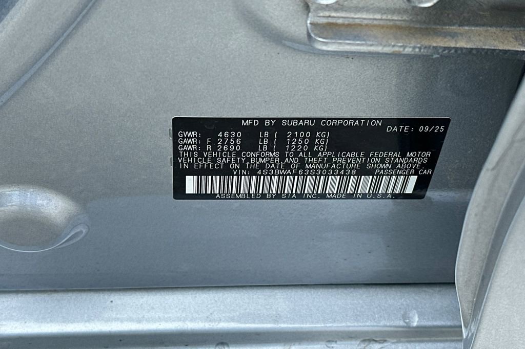 Certified 2025 Subaru Legacy Premium AWD/4WD image 29