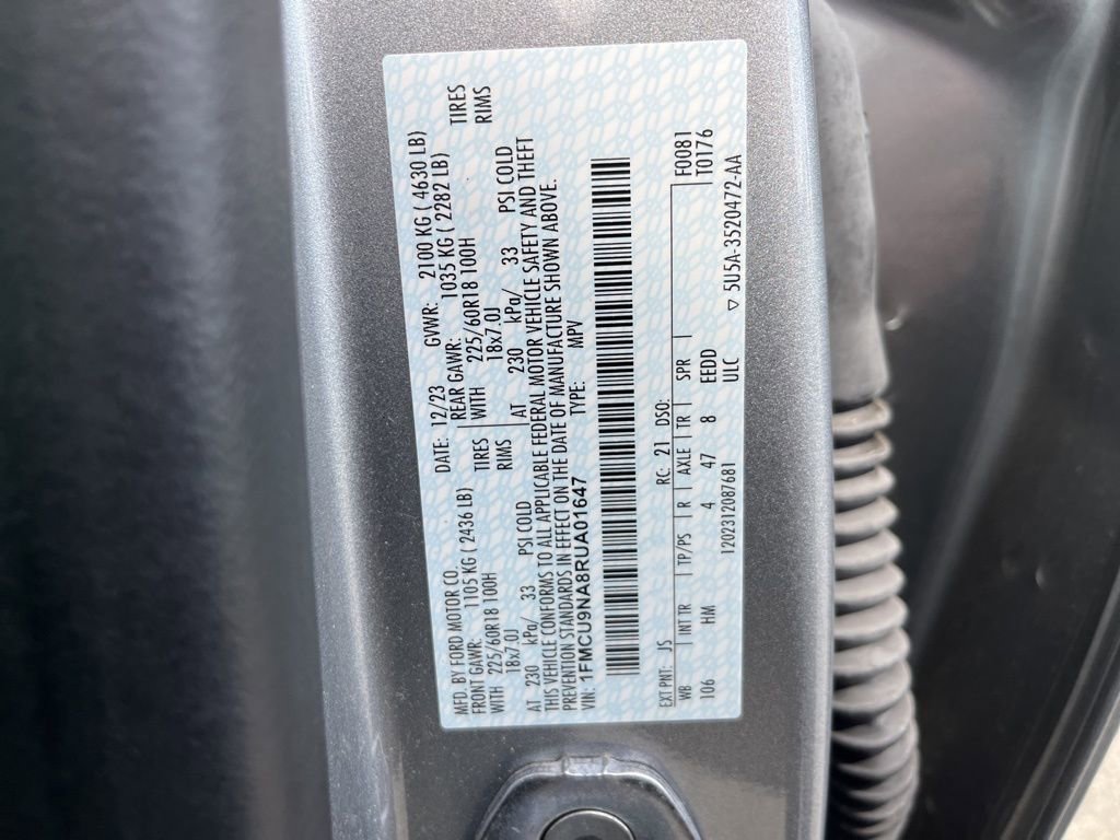 Used 2024 Ford Escape ST-Line Select w/ Tech Pack #2 image 23