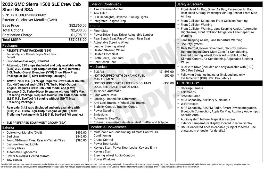 Used 2022 GMC Sierra 1500 SLE image 36