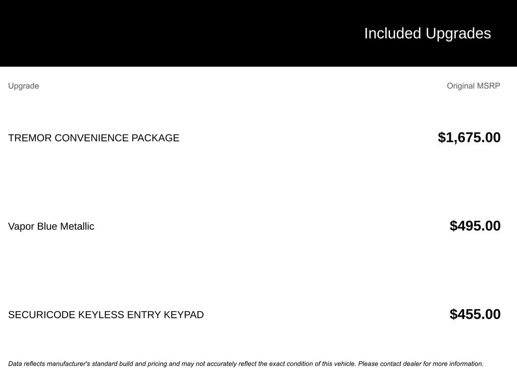 New 2026 Ford Explorer Tremor w/ Tremor Convenience Package image 20